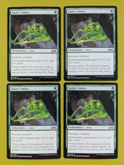 Spider Umbra x4 Ultimate Masters 4x Playset Magic the Gathering MTG - Image 1