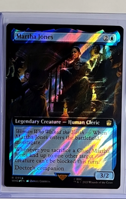 MTG Magic The Gathering WHO Doctor Who Extended Art Surge Foil #954 Martha Jones - Image 1