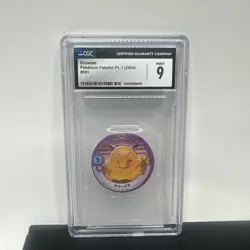 Drowzee Pokemon Patchin PT.1 2004 Japanese CGC MINT 9 (RARE #091) Graded Slab - Image 1