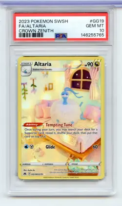 Altaria GG40/GG70 Full Art Galarian Gallery Crown Zenith Pokemon PSA 10 - Image 1