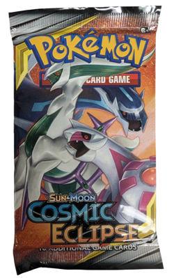 Pokemon TCG Sun & Moon Cosmic Eclipse Booster Pack Arceus, Dialga & Palkia Art - Image 1