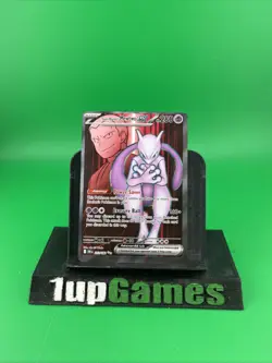 Pokemon TCG Team Rocket's MEWTWO ex #213/182 Destined Rivals UR Ultra Rare - Image 1