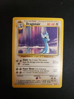 Dragonair 18/102 Rare Base Set Unlimited Pokemon Heavily Played - Image 1
