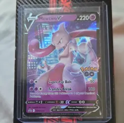 Pokemon TCG Mewtwo V Holo SWSH Sword & Shield Promo EN SWSH223 - Image 1