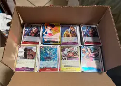 1500aprox Bulk Lot Common, Uncommon and some R,SR one Piece TCG Cards NM English - Image 1