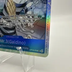 One Piece TCG Mr. 3 Galdino OP16-056 SR Time Of Battle - Image 5