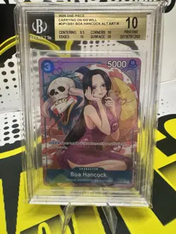 One Piece Boa Hancock Alternate Art OP13-051 BGS 10 Pristine - Image 1