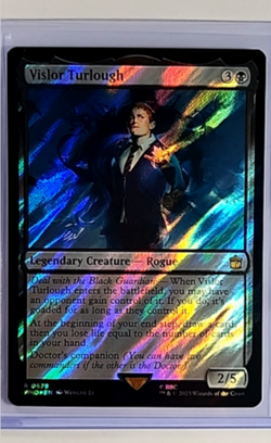 2023 MTG Magic The Gathering WHO Doctor Who Surge Foil #679 Vislor Turlough - Image 1