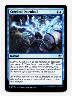 Cerebral Download [Edge of Eternities] MTG Magic NM/M 💧 - Image 1