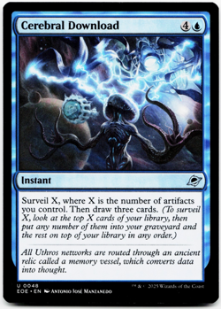 Cerebral Download [Edge of Eternities] MTG Magic NM/M 💧 - Image 3
