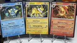 Prismatic Evolutions Poster Collections 3 Promo Cards Flareon Vaporeon Jolteon - Image 2