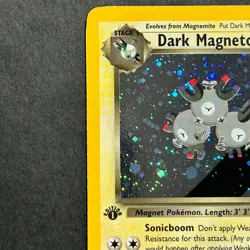 1st Edition Dark Magneton 11/82 Team Rocket Holo Rare Pokemon Card - Image 2