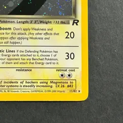 1st Edition Dark Magneton 11/82 Team Rocket Holo Rare Pokemon Card - Image 4