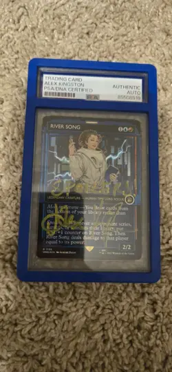 Alex Kingston Signed SURGE FOIL Doctor Who MAGIC/MTG encased PSA - Image 1