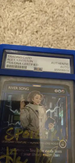 Alex Kingston Signed SURGE FOIL Doctor Who MAGIC/MTG encased PSA - Image 3