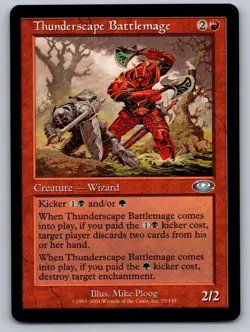 Thunderscape Battlemage 75 Uncommon Planeshift Magic: The Gathering Near Mint - Image 1