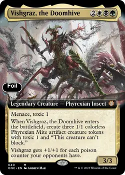 Vishgraz, the Doomhive (Extended Art) [Commander: Phyrexia: All Will Be One] ... - Image 1