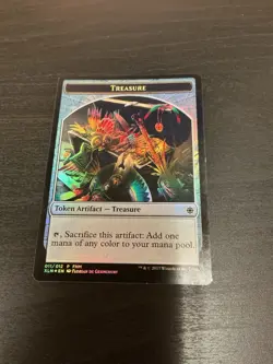 DINOSAUR TREASURE TOKEN 011/012 FOIL IXALAN MTG MAGIC LP Rare - Image 1