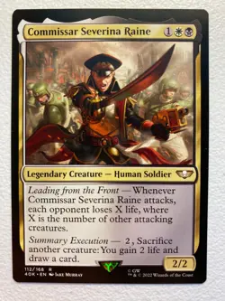 MTG 1x Commissar Severina Raine # 112 Universes Warhammer 40000 Magic the x1 NM - Image 1