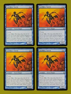 Latchkey Faerie x4 Morningtide 4x Playset Magic the Gathering MTG - Image 1