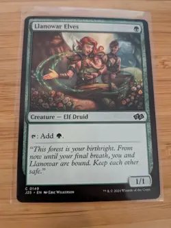 MTG Llanowar Elves 0149 J25 Foundations M/NM Free UK P&P - Image 1