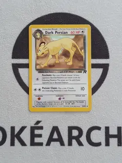Pokemon Karte Dunkles Snobilikat 42/82 Team Rocket Set Englisch Dark Persian - Image 1