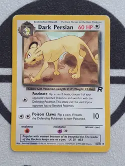 Pokemon Karte Dunkles Snobilikat 42/82 Team Rocket Set Englisch Dark Persian - Image 2