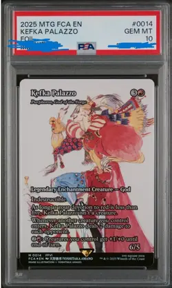 2025 MTG FINAL FANTASY KEFKA PALAZZO FOIL GEM MINT PSA 10 THROUGH THE AGES - Image 1