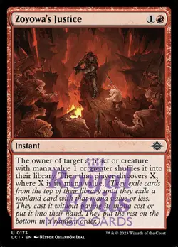 Zoyowa's Justice 4x FOIL Lost Caverns of Ixalan MTG LCI Uncommon MINT red - Image 1