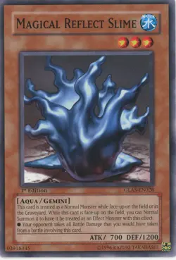 Yugioh Magical Reflect Slime GLAS-EN028 Common 1st Edition LP - Image 1