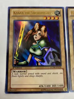 Yugioh - Kanan The Swordmistress LCYW-EN228 1st Edition ULTRA NM X2 - Image 2