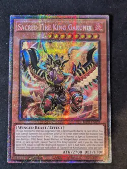 Sacred Fire King Garunix - YuGiOh! STARLIGHT Rare 1st Edition RA05-EN031 R69 - Image 1