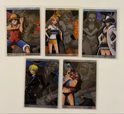One Piece Wafer Card 5 Pack Nami Robin Set Ultra Rare Japanese - Image 1