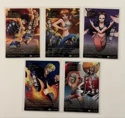 One Piece Wafer Card 5 Pack Nami Robin Set Ultra Rare Japanese - Image 2