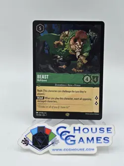 Beast Wolfsbane 70/204 Legendary COLD FOIL Disney Lorcana First Chapter NM *RC - Image 1