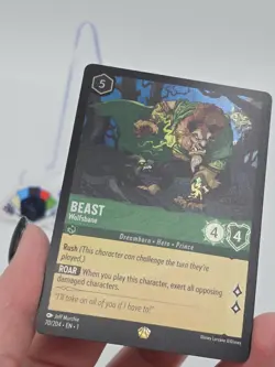 Beast Wolfsbane 70/204 Legendary COLD FOIL Disney Lorcana First Chapter NM *RC - Image 4