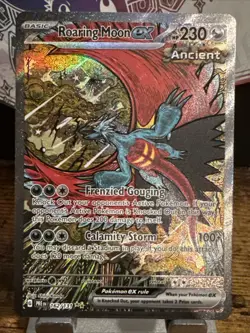 Pokemon Prismatic Evolutions Roaring Moon EX Special Illustration Card 162/131 - Image 1