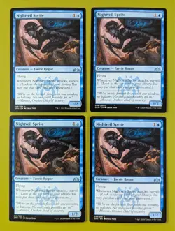 Nightveil Sprite x4 Guilds of Ravnica 4x Playset Magic the Gathering MTG - Image 1
