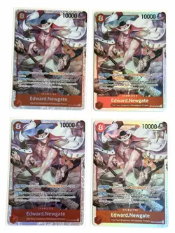 One Piece Card Game OP16-003 Edward Newgate Foil x4 English SR play set Red - Image 1