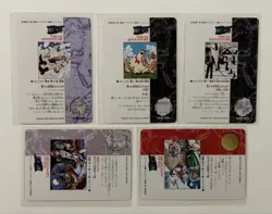 One Piece Carddass 5 Card Set Nami Luffy Zoro Vivi Plus Holo Rare - Image 2
