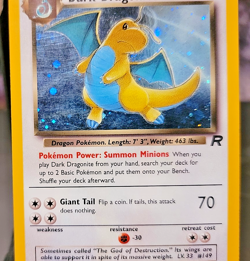 Dark Dragonite 5/82 Holo Rare - Team Rocket Unlimited WotC Pokemon Card - LP/MP - Image 3