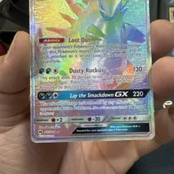 Pokemon TCG Tyranitar GX Lost Thunder Holo Card 223/214 Secret Ultra Rare NM - Image 3