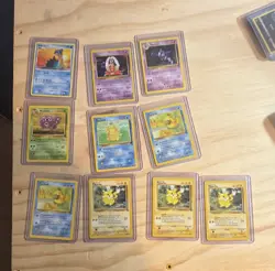 Nintendo Pokemon TCG 9-Card Vintage Lot Fossil Rocket Jungle Lapras - Image 1