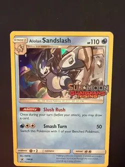 Alolan Sandslash - SM18 Pokemon Sun & Moon Stamp Promo Prerelease Holo Rare Card - Image 3