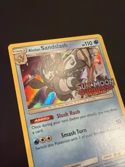 Alolan Sandslash - SM18 Pokemon Sun & Moon Stamp Promo Prerelease Holo Rare Card - Image 4