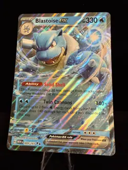 JUMBO Pokemon Mew-151 Blastoise EX Jumbo Card 009/165 - Image 1