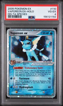 Vaporeon EX - Pokemon Delta Species #110 PSA 4.0 - Image 1