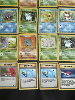 Pokemon TCG Vintage 86 Card Lot - Commons, Trainers - Base, Jungle, Fossil - Image 5