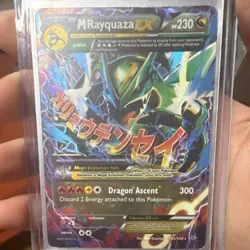 M Rayquaza EX 61/108 Roaring Skies Full Art Holo Ultra Rare English 2015 - Image 3