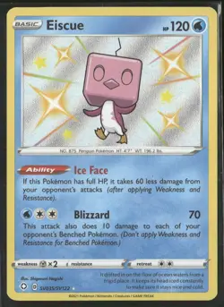 Eiscue SV035/SV122 Shiny Rare Shining Fates Shiny Vault Pokemon Holo Near Mint - Image 1